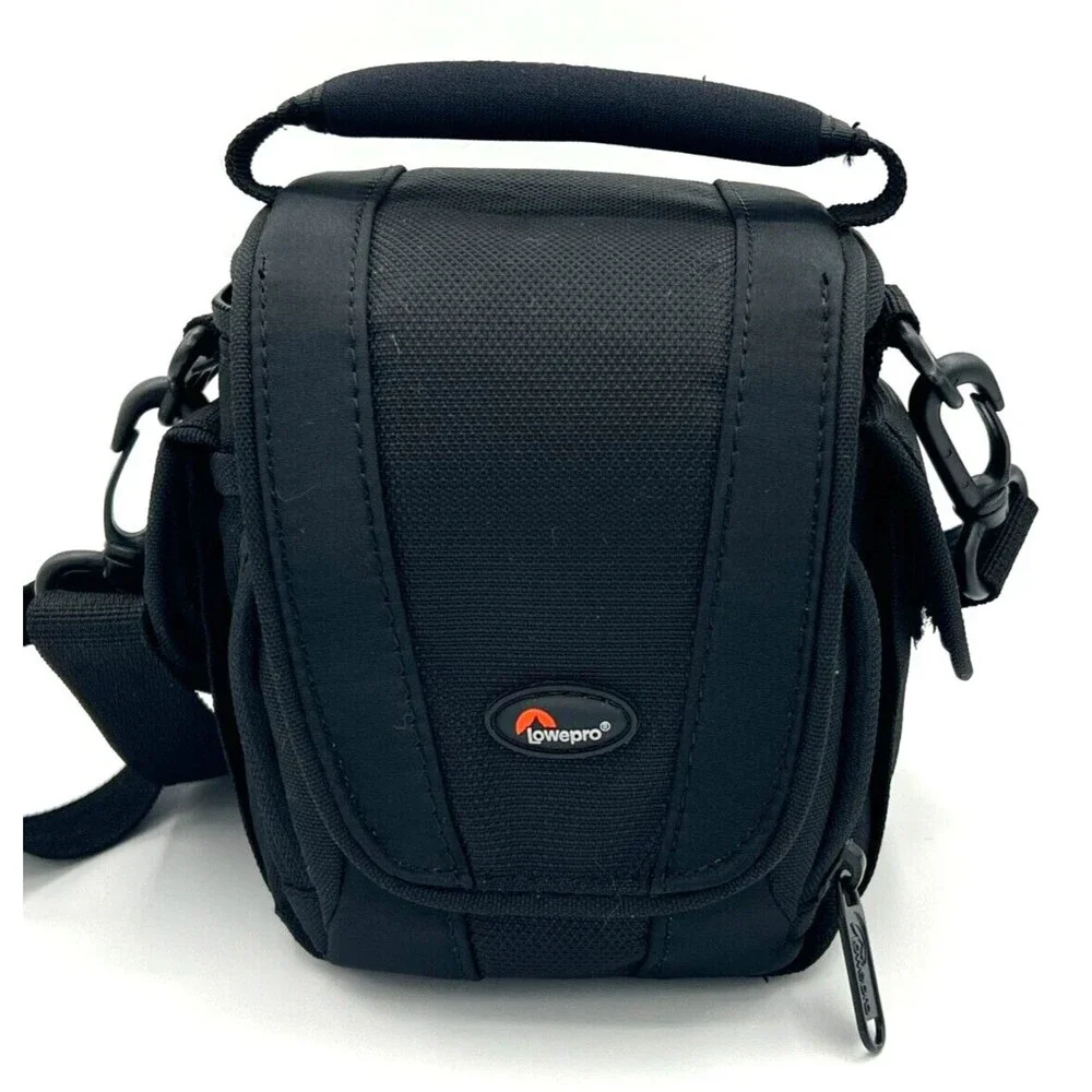 LowePro Edit 100 Camera Camcorder Soft Bag Black Multi Pocket Comfort Grab Handl